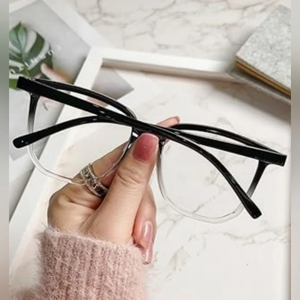 NEW Black and Clear Fashion Glasses